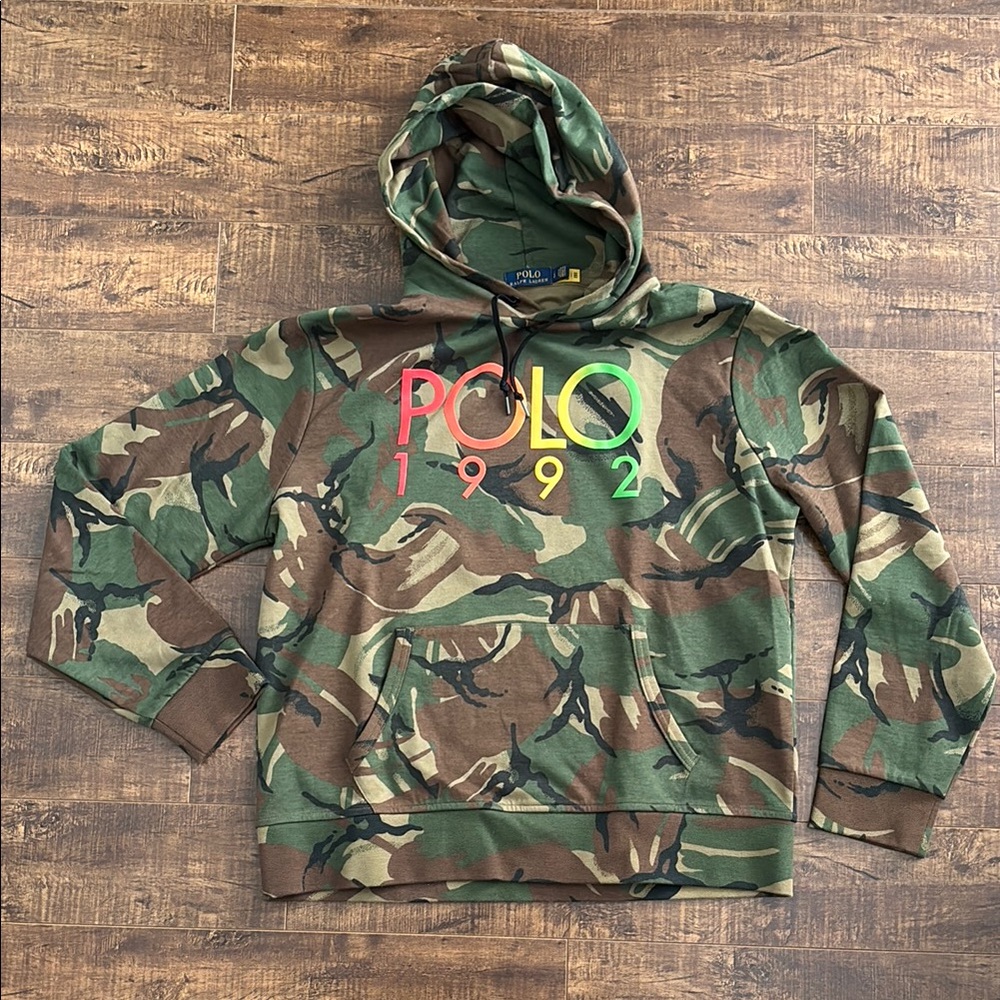 Polo by Ralph Lauren 1992 Camouflage Men's Hoodie, L